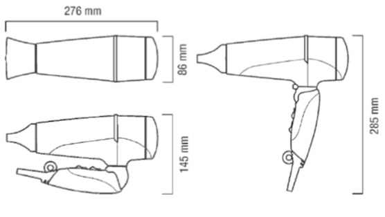 556x314 valera swiss light ionic fold away hair dryer - Hair Dryer Drawing