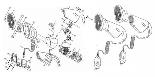 517x258 comfortable ergonomic hair dryer - Hair Dryer Drawing