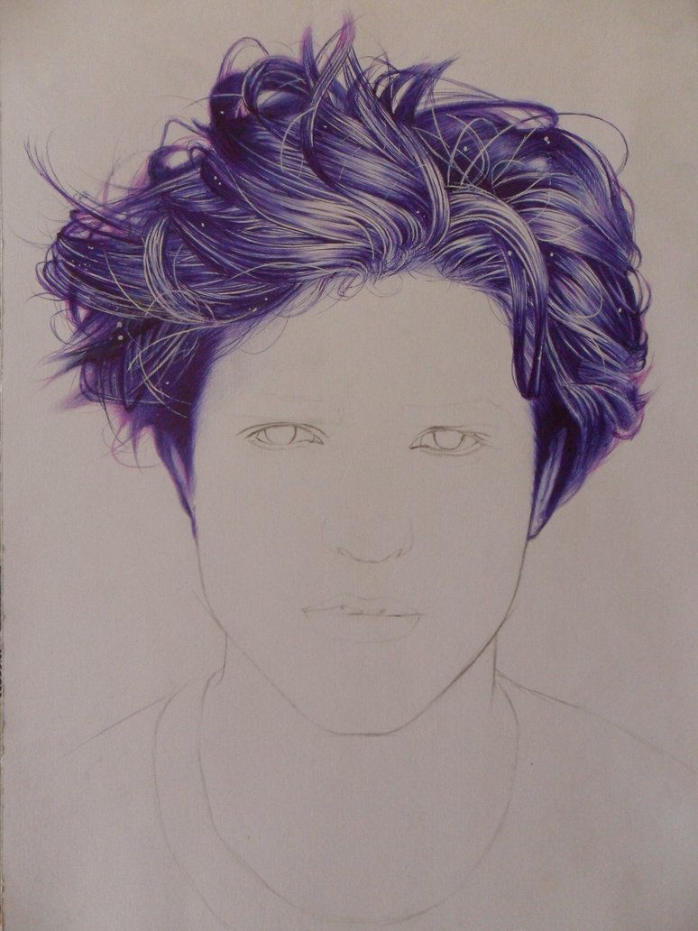 774x1032 Drawing Hair With Ballpoint Pen - Hair Pen Drawing