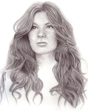 283x360 Drawing Hair In Graphite Pencil Steps - Hair Pencil Drawing