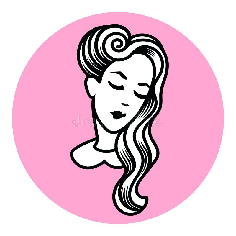 800x800 abstract hair salon download woman silhouette face drawing stock - Hair Salon Drawing