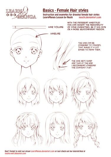 376x532 hairline styles how to drawing assistance in drawings - Hairline Drawing