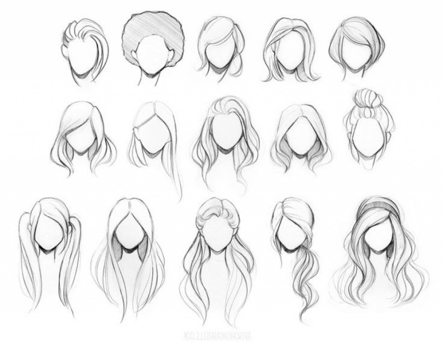 Hairstyles Girls Drawing / 24 girls hairstyles by MatsudaKeiko on