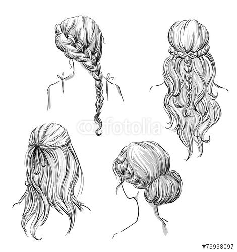 470x500 Drawing Hairstyles Profile - Hairstyles Drawing