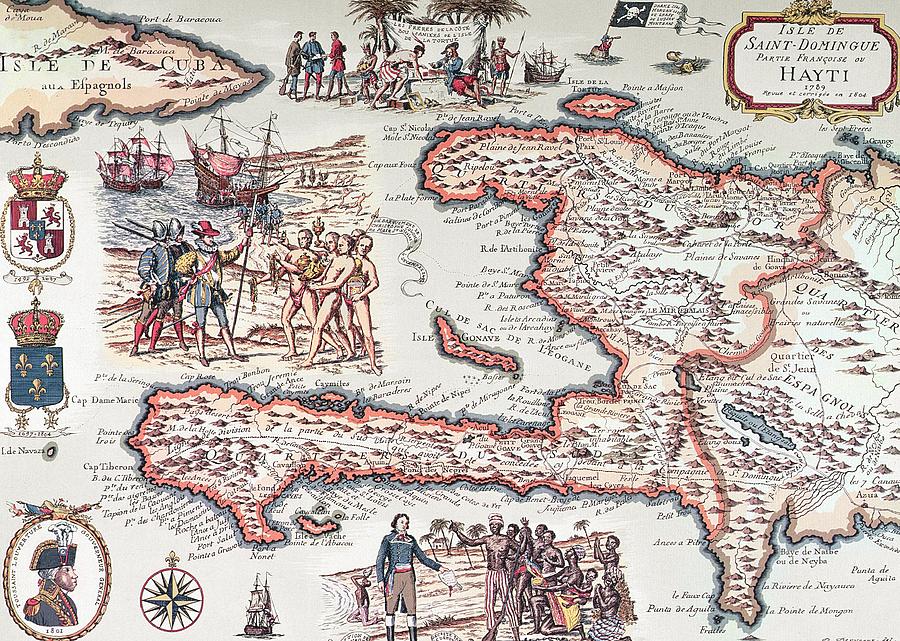 900x641 Map Of The Island Of Haiti Drawing - Haiti Drawing