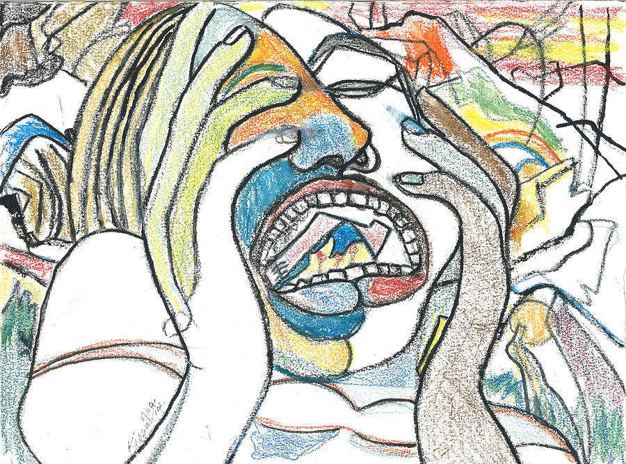 900x667 scream haiti sos drawing - Haiti Drawing