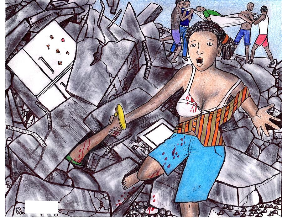 900x695 tragedy in haiti drawing - Haiti Drawing