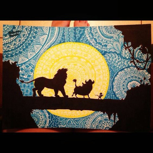 500x500 image about art - Hakuna Matata Drawing