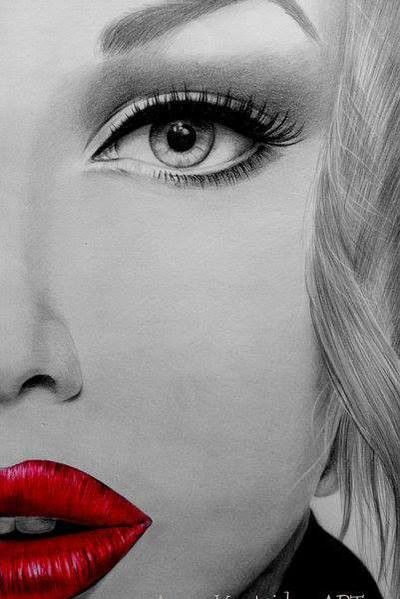 400x599 Half Face Girl Drawing Drawings Pencil Drawings Of Girls - Half A Face Drawing
