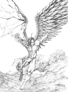 236x318 Art Demon Drawings, Angel Drawing, Drawings - Half Angel Half Devil Drawing