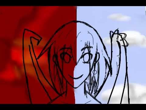 480x360 speedpainting anime half angel half devil - Half Angel Half Devil Drawing