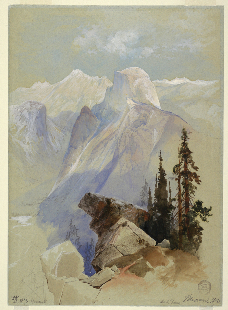 753x1024 Drawing, Half Dome, Yosemite, Objects Collection - Half Dome Drawing