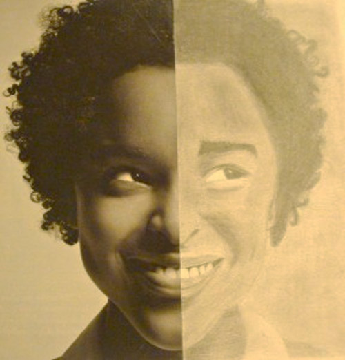 500x521 Face Study - Half Drawing