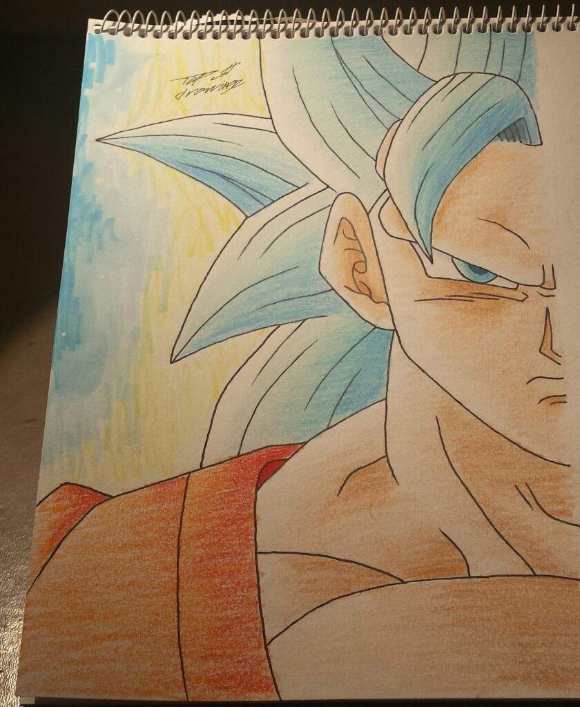 840x1024 Goku Super Saiyan Blue Half Drawing Dragonballz Amino - Half Drawing