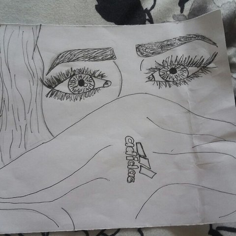 480x480 Half Face Drawing - Half Face Drawing