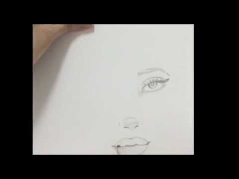 480x360 How To Draw A Half Face Girl Cool Easy Drawing - Half Face Drawing