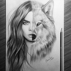 236x236 Half - Half Photo Half Drawing