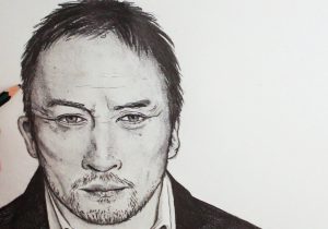 300x210 amazing human face sketch painting half skull, half face drawing - Half Skull Half Face Drawing