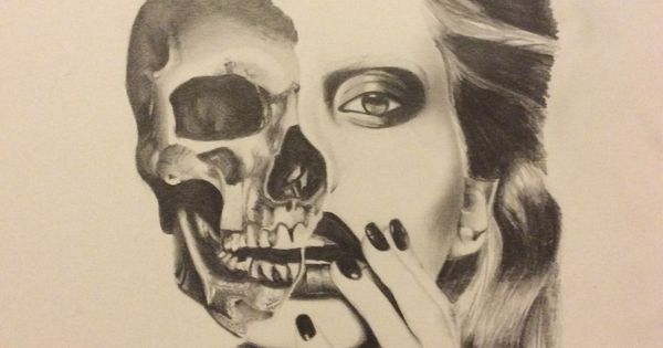 600x315 Best Popular Half Skull Half Face Drawings Switchsecuritycompanies - Half Skull Half Face Drawing