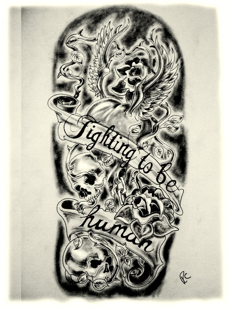 Half Sleeve Tattoo Drawing Designs At Explore Collection Of Half Sleeve