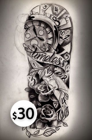 320x487 half sleeve tattoos for women timeless half sleeve sketch - Half Sleeve Tattoo Drawings