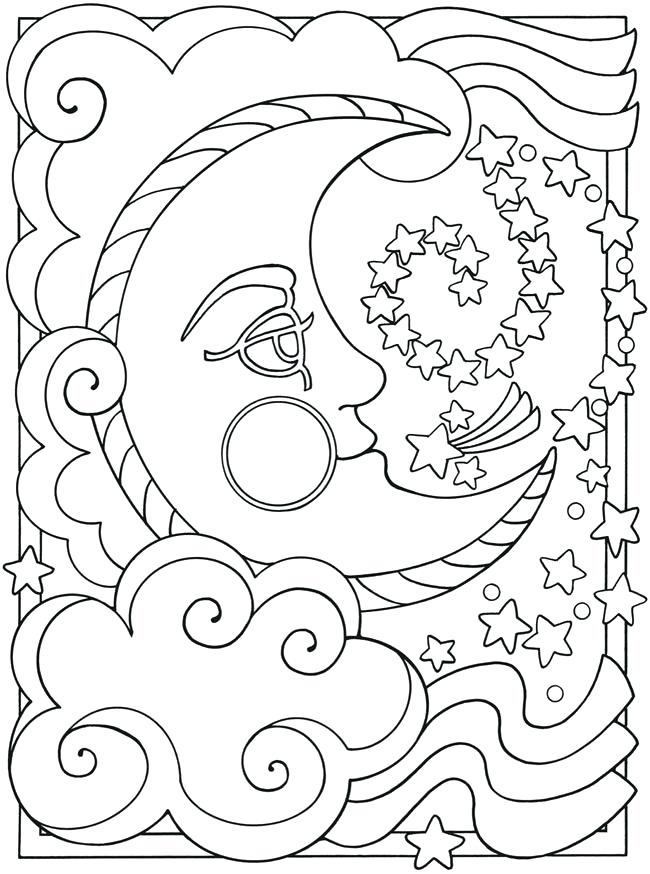 650x874 half moon coloring pages fresh of new sun and sailor to print - Half Sun Half Moon Drawing