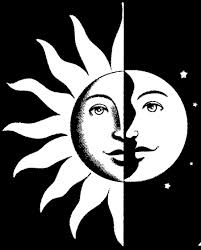 201x250 Tumblr Moon Colorful Trippy Sun Drawing - Half Sun Half Moon Drawing