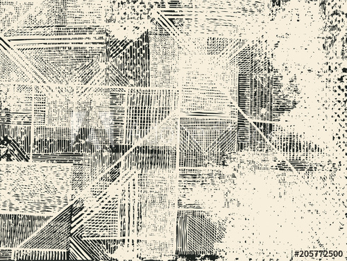 500x376 Drawing Halftone Textures Hand Drawn Abstract Background Vector - Halftone Drawing