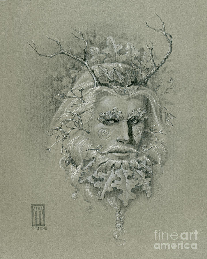 719x900 Green Man On Halftone Paper Drawing - Halftone Drawing