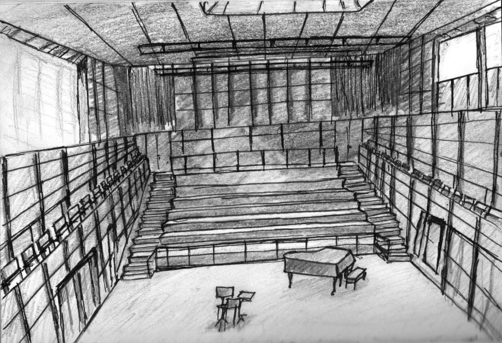 1024x699 concert hall draws the drawing crowd music matters because it - Hall Drawing