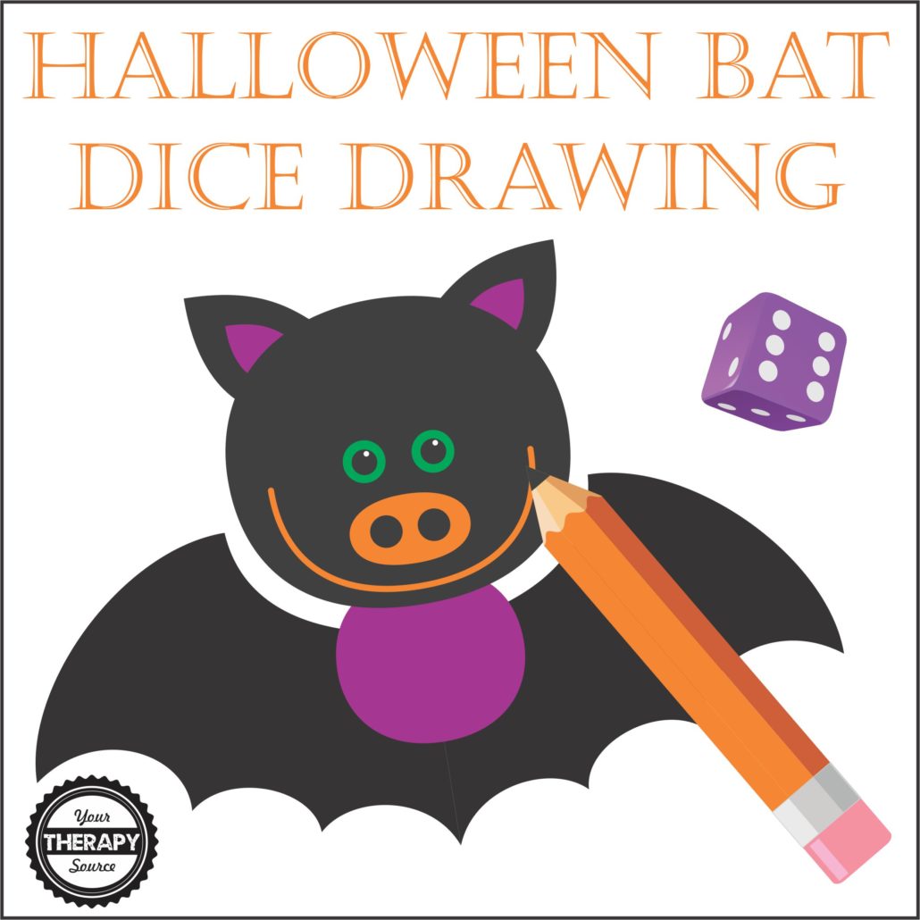 1030x1030 halloween bat dice drawing - Halloween Bat Drawing