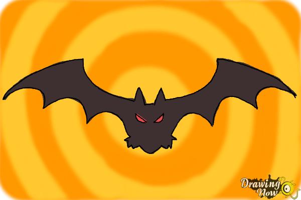 600x400 How To Draw A Halloween Bat - Halloween Bat Drawing