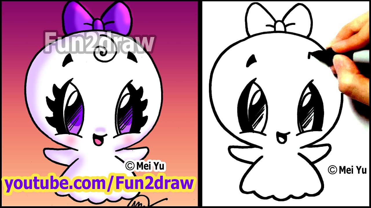 1280x720 Easy Things To Draw - Halloween Cartoon Drawings