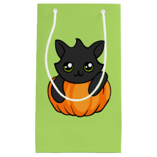 307x307 Black Cat Drawing Gift Bags Zazzle - Halloween Cat Drawing