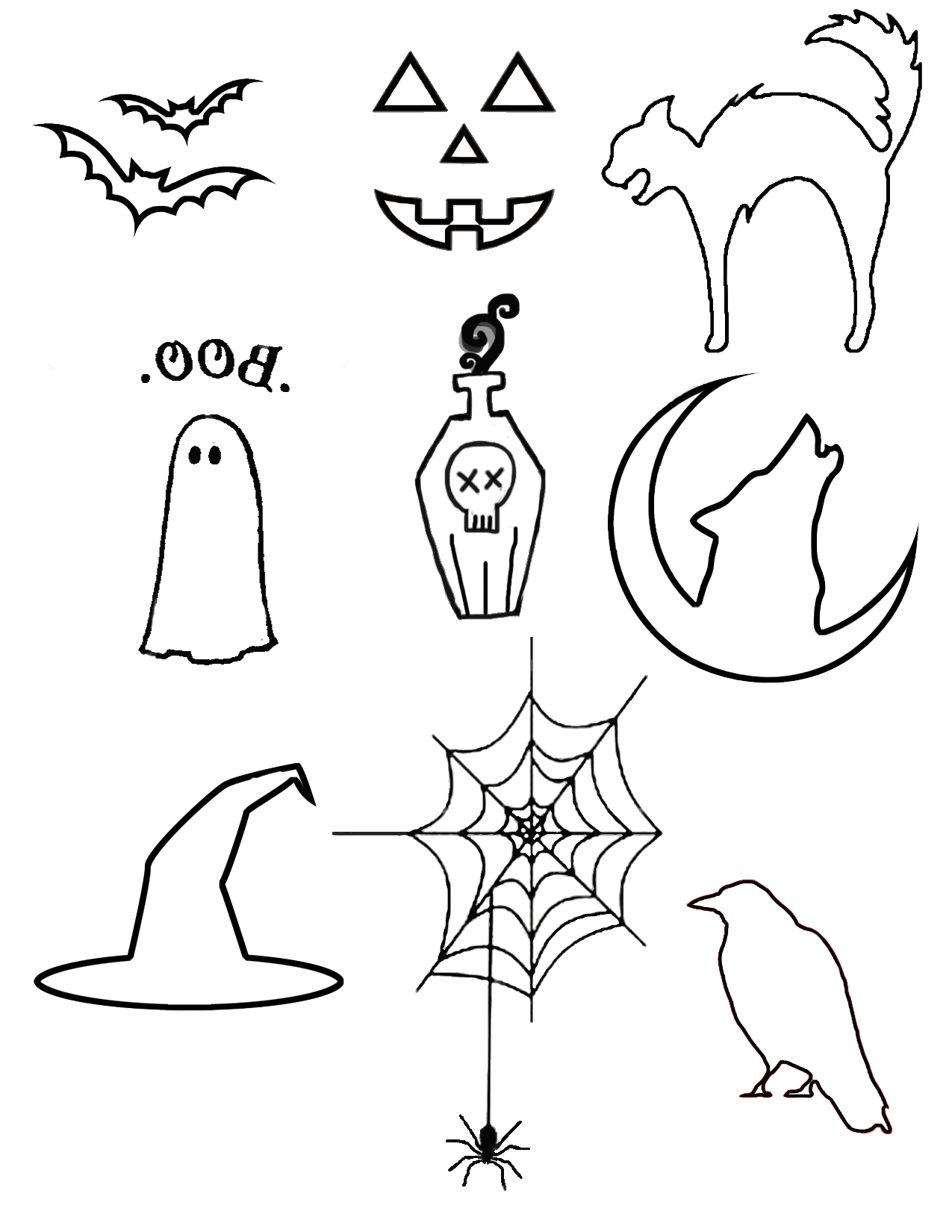 1275x1650 Design Ideas For Halloween Free! - Halloween Drawing Designs