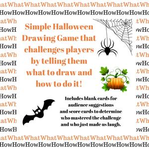 300x300 Halloween Games! Pam's Party Printables - Halloween Drawing Games