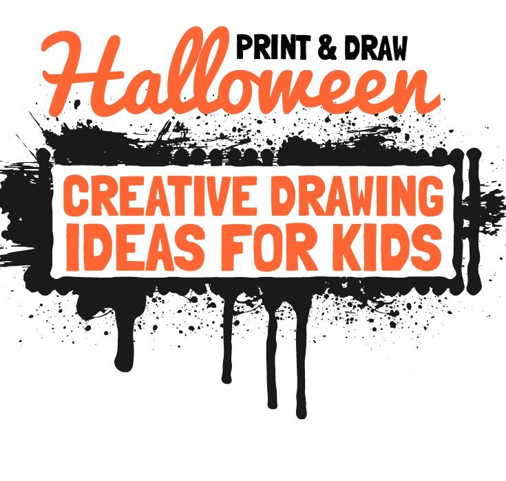 735x700 Halloween Creative Drawing Ideas For Kids - Halloween Drawing Ideas For Kids