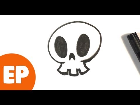 480x360 How To Draw A Halloween Skull Drawing - Halloween Drawing Images