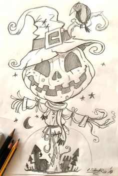 236x353 Halloween Sketches - Halloween Drawing Images
