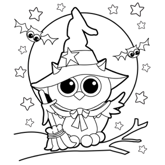 340x340 Halloween Coloring Pages Free Printable Coloring Pages - Halloween Drawing Pages