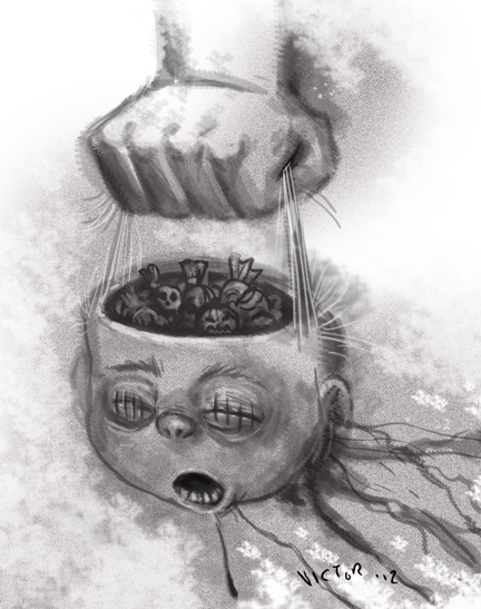 432x547 Scary Halloween Drawings Wicked Crispy Have A Spooky Halloween - Halloween Drawings