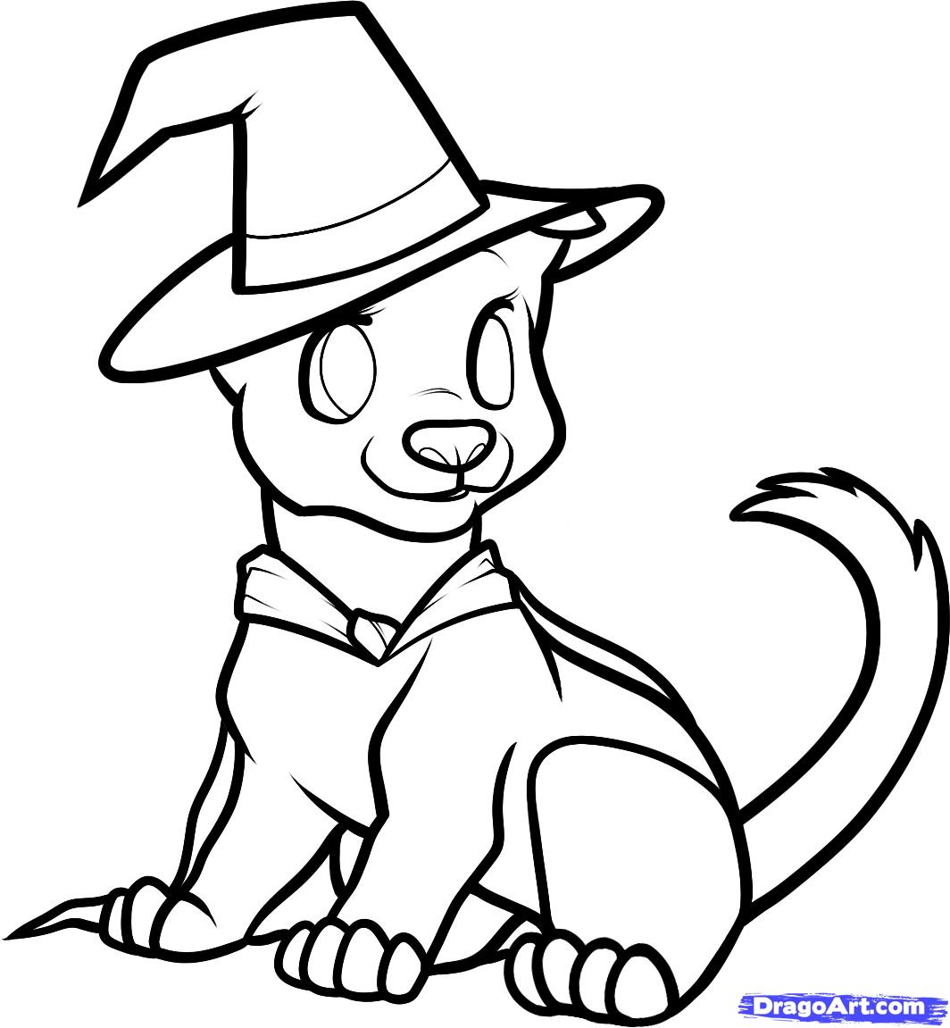 1064x1151 Cute Halloween Drawings To Draw - Halloween Drawings