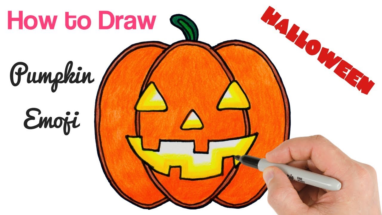 Halloween Drawings Pumpkin at PaintingValley.com | Explore collection ...