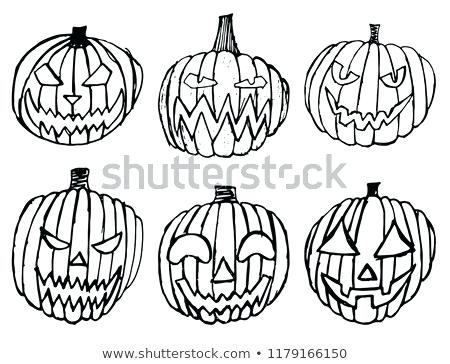 450x364 Set Of Scary Pumpkins Autumn Holidays Hand Draw Pumpkin Drawings - Halloween Drawings Pumpkin