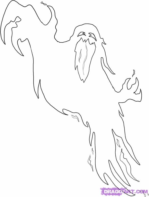 608x800 Halloween Ghost Drawings Fun For Christmas Halloween - Halloween Ghost Drawing