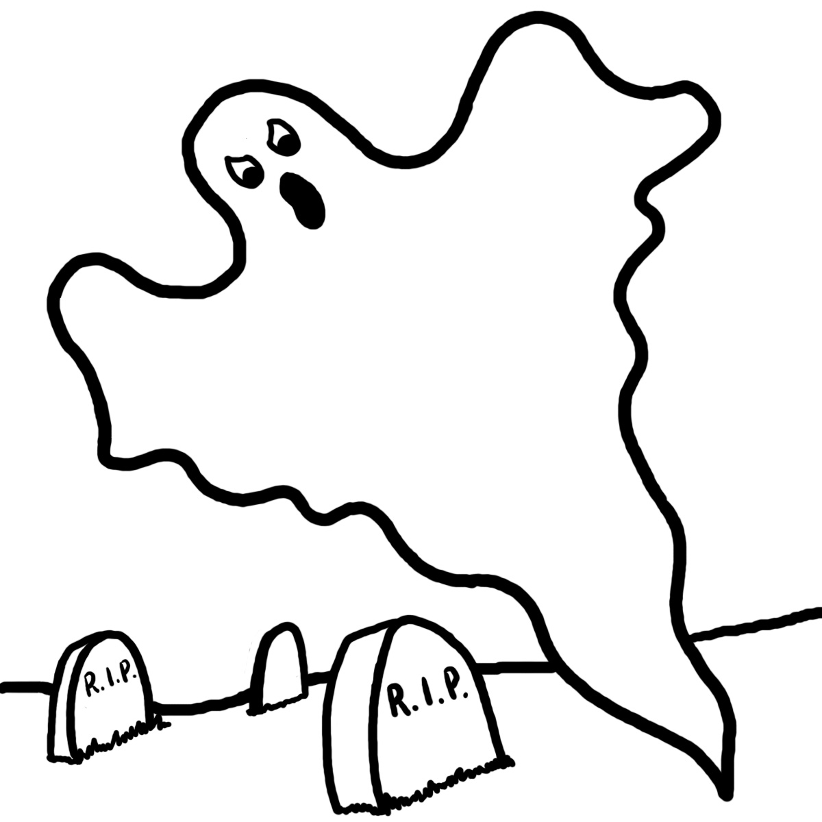 1200x1200 Spooky Halloween Ghost View Full Size Halloween - Halloween Ghost Drawing