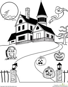 236x301 Halloween House Drawing Festival Collections - Halloween House Drawing