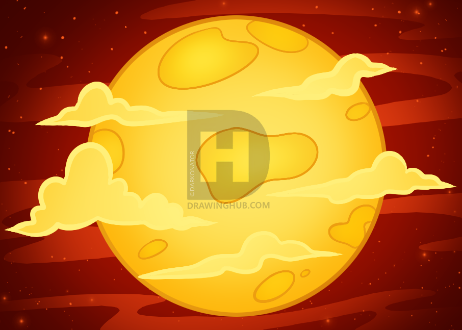 Halloween Moon Drawing at Explore collection of