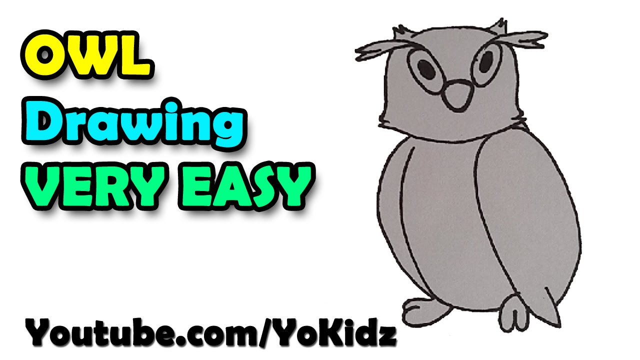 1280x720 How To Draw An Owl For Halloween - Halloween Owl Drawing