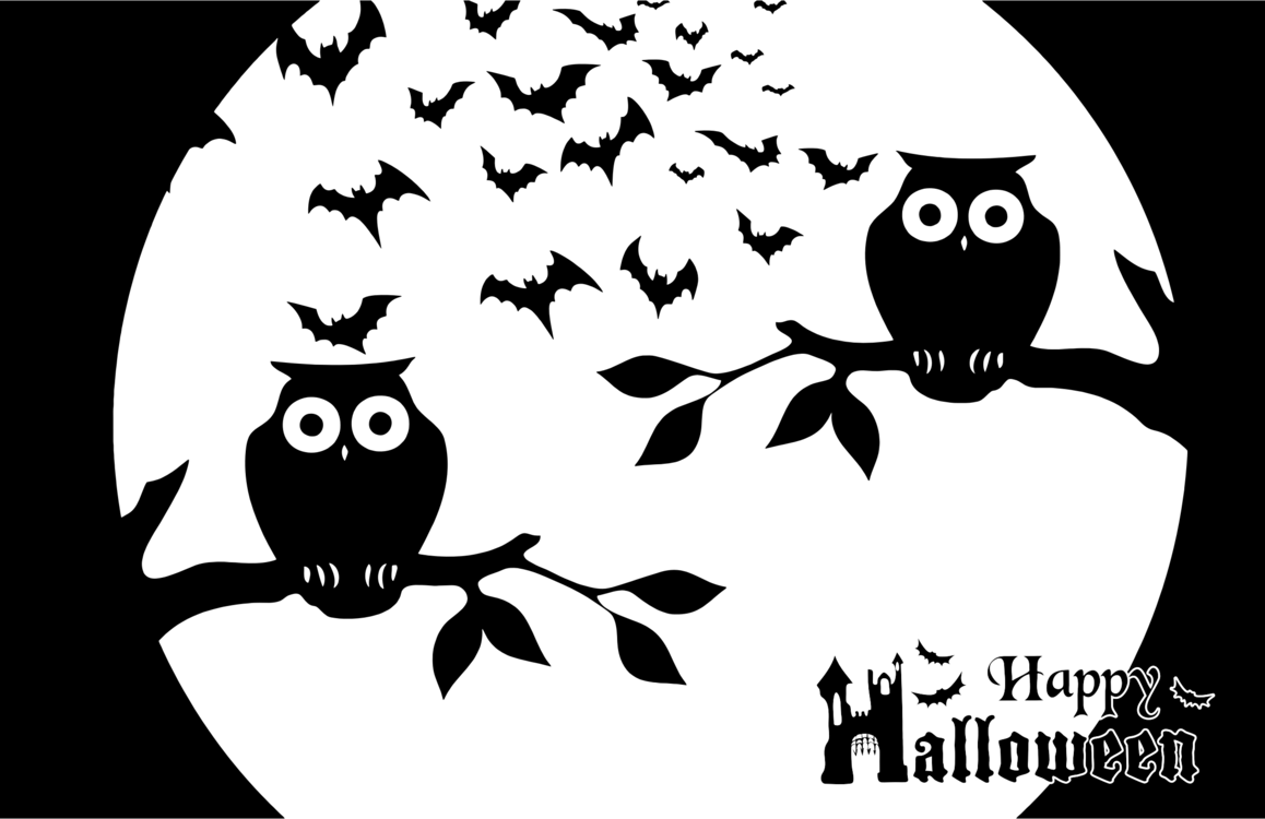1158x750 Owl Halloween Stencil Drawing Cc0 - Halloween Owl Drawing